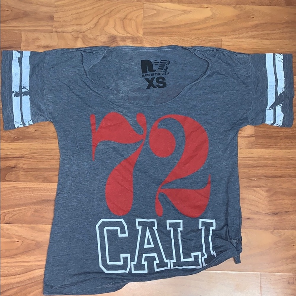 Rebel Yell “72 Cali” Side Tie Oversized Shirt